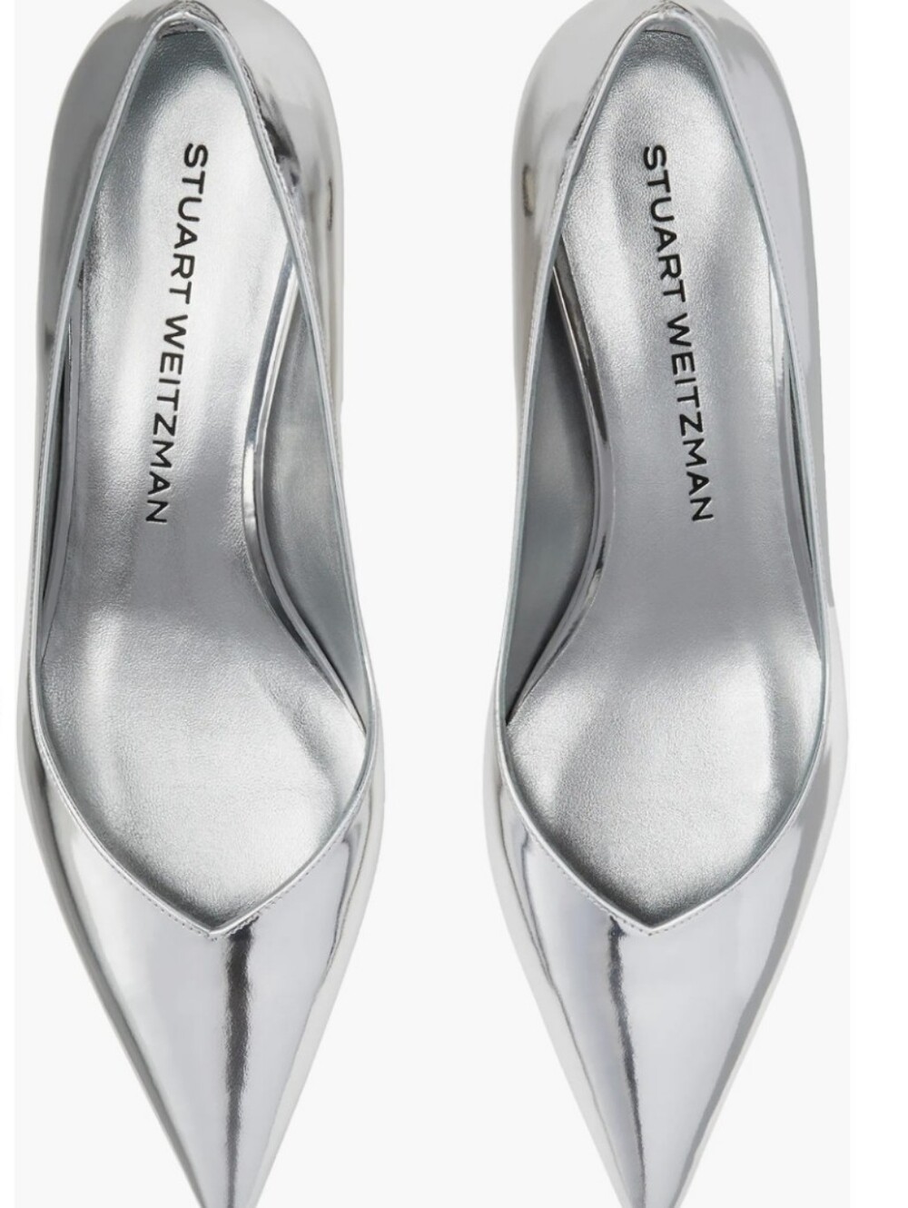 Stuart Weitzman Eva Kitten Heel pointed toe pump